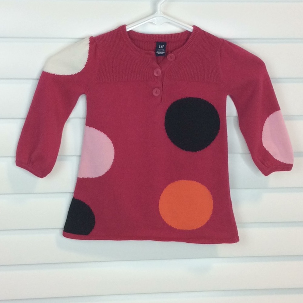 🚫sold🚫Baby Gap Polka Dot Cute Sweater Shirt